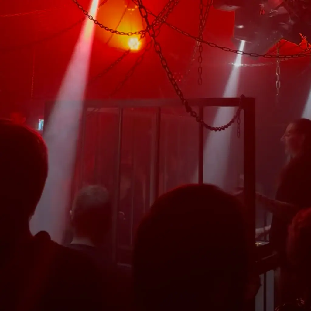 DJ playing on professional decks